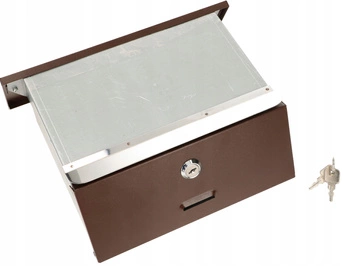 Cutie poștală pentru zidărie cu trecere - Culoare negru