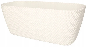 Ghiveci 400 mm balcon oval - Culoare alb