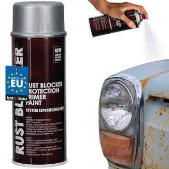 Lac de protecție spray anticoroziv pentru metal argintiu ral 9006 400 ml