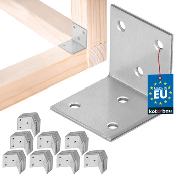 Colțar dulgheresc inoxidabil galvanizat 40x40x40 mm set de 100 buc.