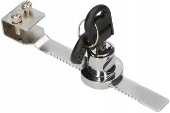 Încuietoare de vitrină 110 mm + 2 chei