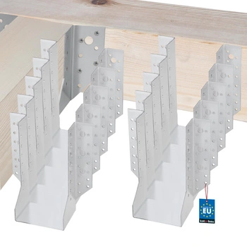 Cârlig pentru grinzi din lemn tâmplărie căpriori 100x200 mm set de 10 buc.