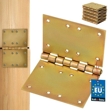 Balama de construcție împletită oțel zincată aurie 100x150 mm set de 10 buc.