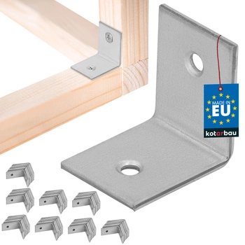 Colțar dulgheresc inoxidabil galvanizat 30x30x25 mm set de 100 buc.