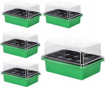 Mini seră de casă portabilă cu 12 camere - 5 buc.