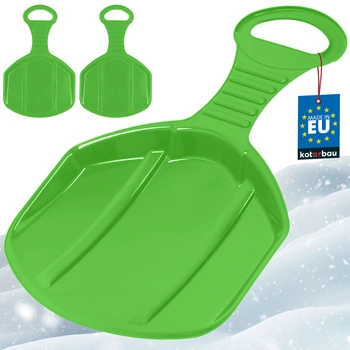 Măr săniuș pentru alunecat pe zăpadă verde set 2 buc.