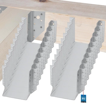 Cârlig pentru grinzi din lemn tâmplărie căpriori 160x170 mm set de 25 buc.