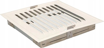 Grilă metalică de ventilație a coșului de fum cu plasă 14x14cm