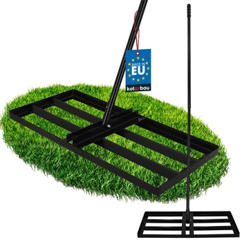 Nivelator manual pentru sol iarbă gazon teren grădină din oțel 70x30 cm