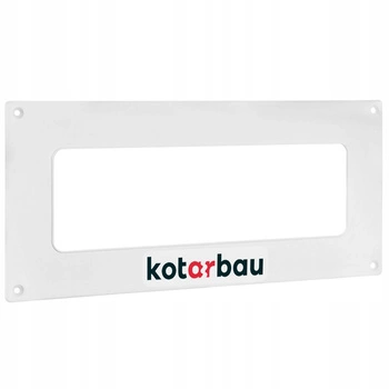 Flanșă de perete pentru canal plat 204x60 alb