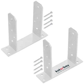 Bază de stâlp tt înșurubat 140 mm set de 2 buc.