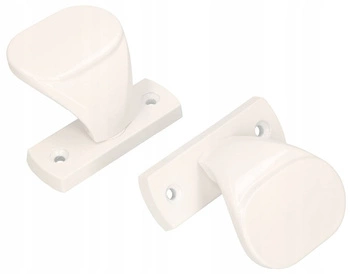 Mâner ușă complet 65 uși porți - 2 buc - Culoare alb