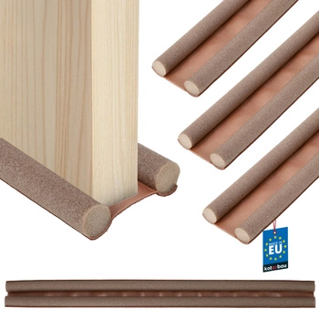 Garnitură din spumă pentru ușă 30 mm 95 cm maro set 3 buc