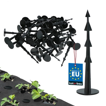 Șuruburi ancore cuie pentru agrofibră din plastic set de 50 buc.