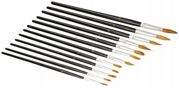 Set de pensule cu bandă pentru artiști - 12 buc.