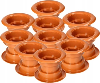 Manșon pentru uși tub ventilat - 10 buc. - Culoare nuc