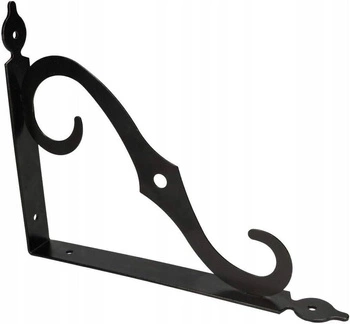 Suport raft 190/240 unghiular negru set de 2 buc.