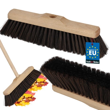 Mătură din lemn pentru frunze, podele, pavaj nylon 30 cm