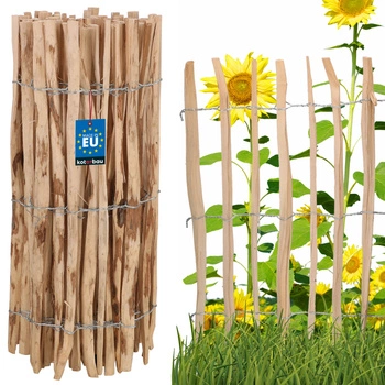 Hazel gard împrejmuire borduri palisadă ardezie 90 cm