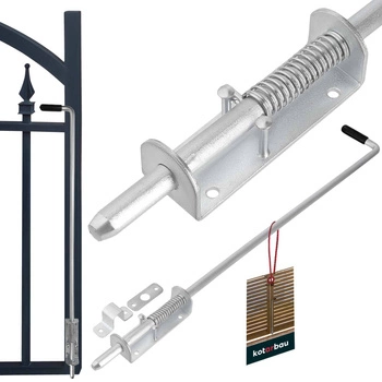 Zăvorâre cu arc galvanizat pentru ușă 80 cm