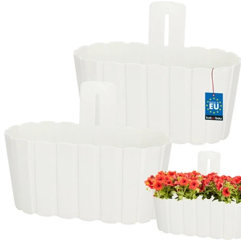 Ghiveci de perete antracit wicuząca 280 MM set de 2 kcu.