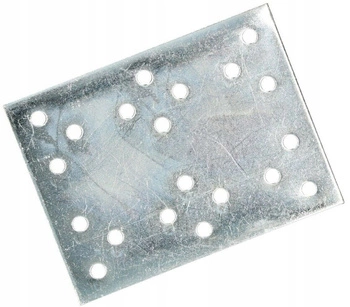 Perforated flat fixer ocynk 100x76 mm