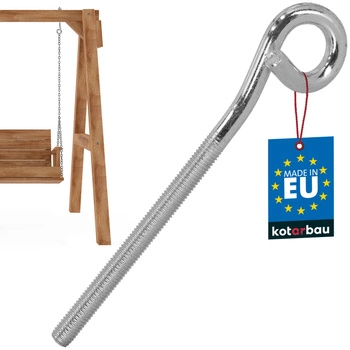 Cârlig leagăn înșurubabil inox M12 210 mm