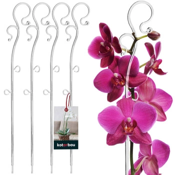 Suport de plante din plastic transparent 39 cm set de 4 buc.