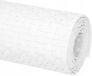 Rattan panou de gard din rattan scut 19x255 cm alb kotarbau