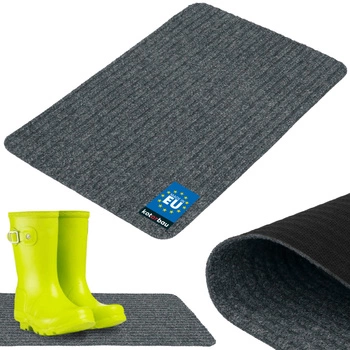 Ștergător de pantofi absorbant antiderapant covoraș covor cenușiu 60x40 cm