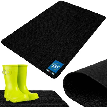 Ștergător de pantofi absorbant antiderapant covoraș covor negru 150x100 cm