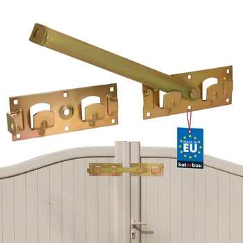 Zăvor poartă opritor boltă blocare pentru porți uși portițe auriu 43 cm