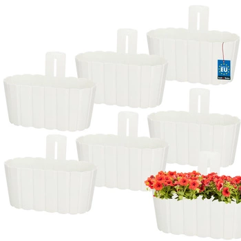 Ghiveci de perete antracit wicuząca 280 MM set de 6 kcu.