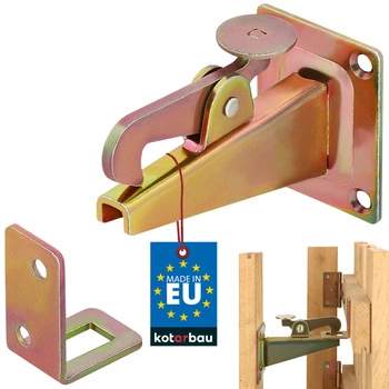 Suport blocare limitator uși poartă - Culoare aurie