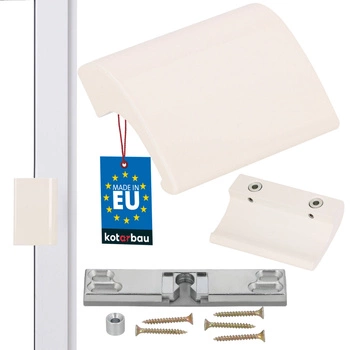 Zăvor balcoane mânere uși încuietoare paletă din aluminiu - Culoare crem