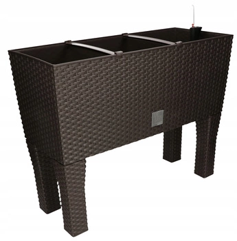 Ghiveci balcon 60 cm pe picioare - Culoare antracit