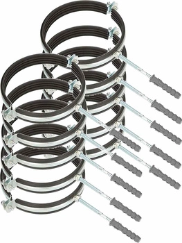 Clemă pentru țevi de 6" cu mâner de cauciuc - 10 buc.