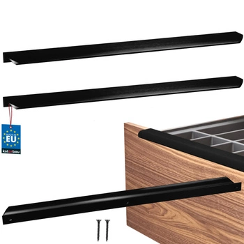 Mâner mobilier aluminiu negru mat 416/436 mm set de 2 buc.