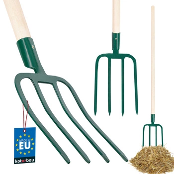 Furculiță agricolă cu mâner cu 4 vârfuri de furcă