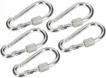Carabină pivotantă 60 cârlig de frânghie - 5 buc.