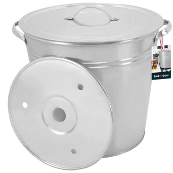 Oală cu capac și inserție galvanizată 32 l