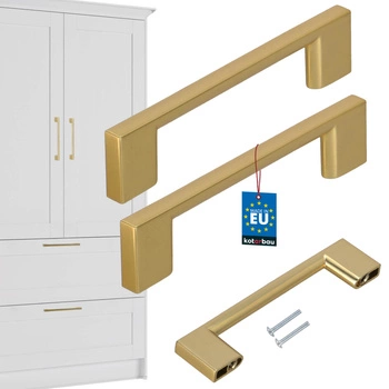 Mâner mobilier clasic modern aur mat 96 mm set de 2 buc.