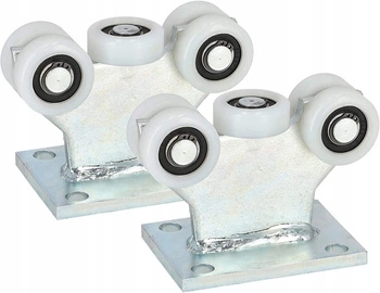 Cărucior cu 5 roți pentru porți fi 43 role fixe pentru porți - 2 buc.