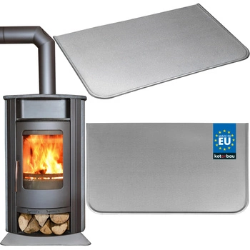 Tablă prefabricată 620x400 mm pentru un șemineu din oțel galvanizat