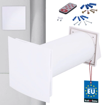 Recuperator montat pe perete descentralizat ceramică 6 viteze cupă fi 125 mm