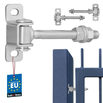 Balamale reglabile pentru porți pliabile m12 115 mm - set de 2 bucăți.