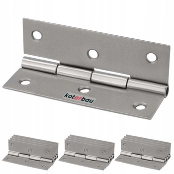 Balama aripă mobilier 70 mm nichel set de 12 buc.