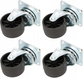 Rotiță pivotantă pentru mobilă 40 mm rulment pvc - 4 buc