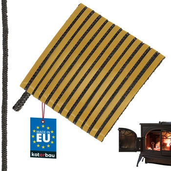 Bandă autoadezivă pentru etanșarea șemineului și sobei 6x2,5 mm 2,5 m