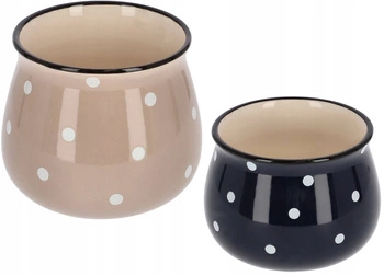 Set ghiveci cu carcasă din ceramică - 2 buc.